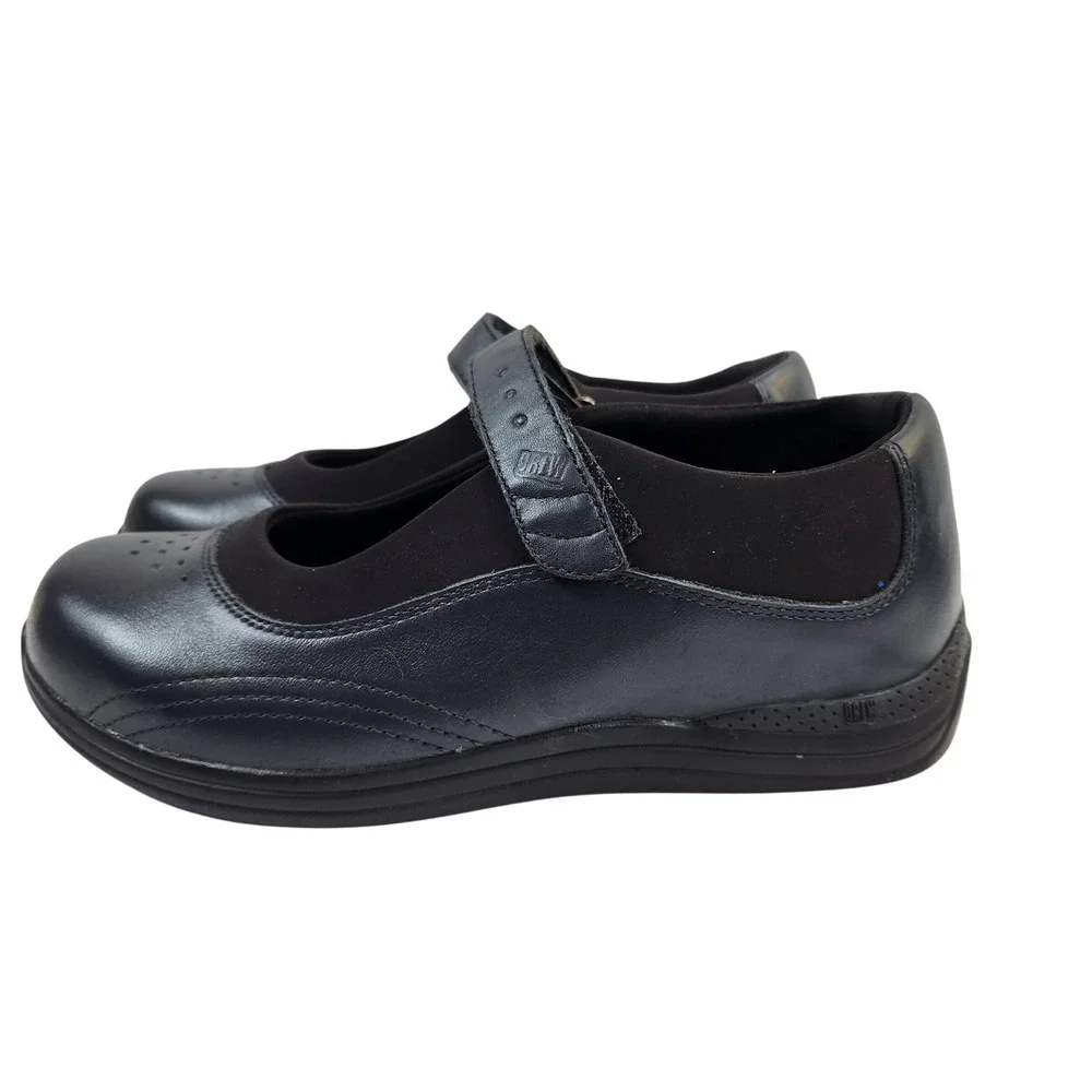 Drew Rose Mary‎ Jane Blue Leather Comfort Shoes Womens Size 7.5 WW